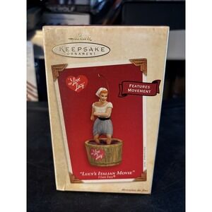 Hallmark Keepsake Ornament Lucy's Italian Movie I Love Lucy  Features Movement